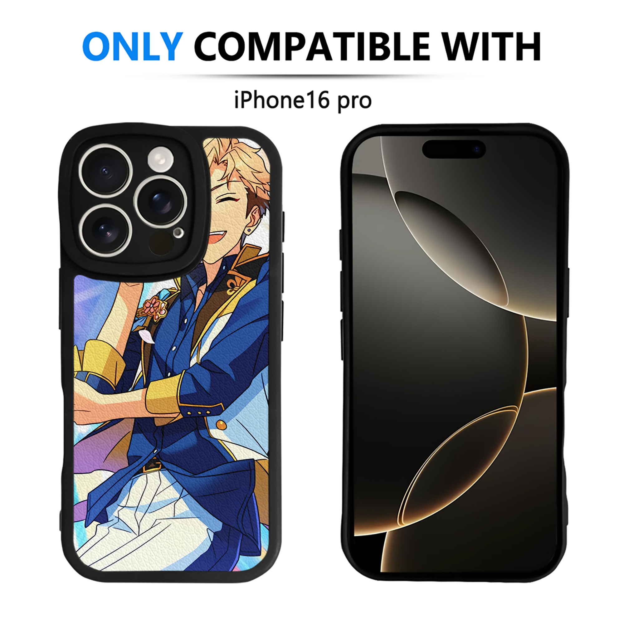 （画像用） あんさんぶるスターズ! Ensemble Stars 【iPhone 16シリーズ対応】シリコンスマホケース（レザー調） 材質：シリコン